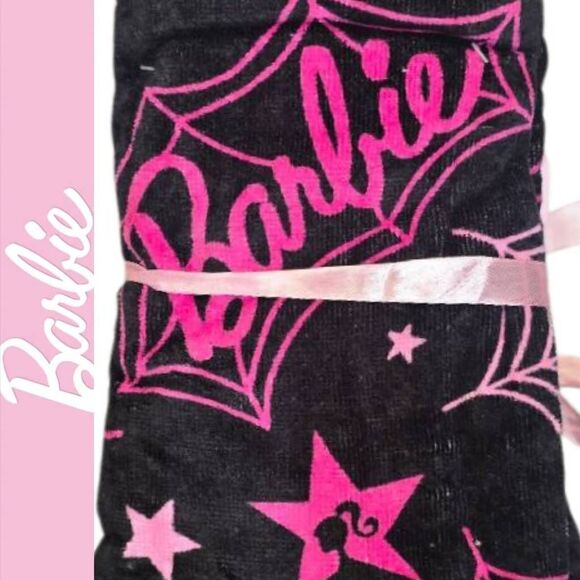 Barbie 2-PK Logo Spider Web Hand Towels - Picture 1 of 6